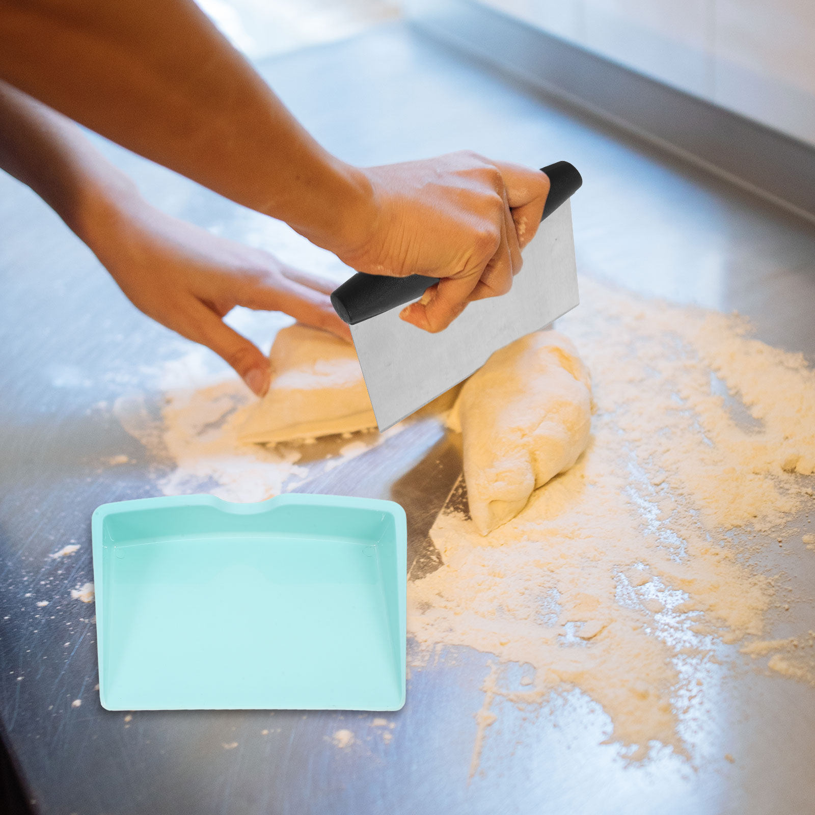 Bench Scraper Dough - 1Set Wear Resistant Dough Cutter Set