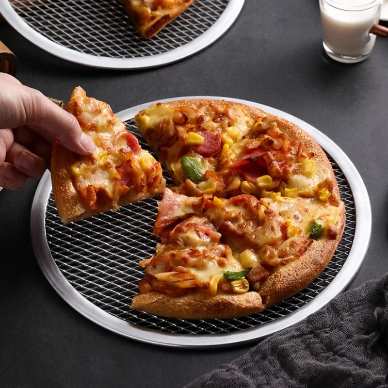 Kitchen Essentials Baking Tray - 10/12 Inch Seamless Aluminum Pizza Screen