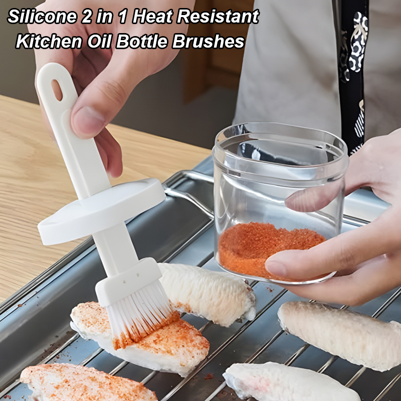 Kitchen Baking Brush - 2 in 1 Heat Resistant Kitchen
