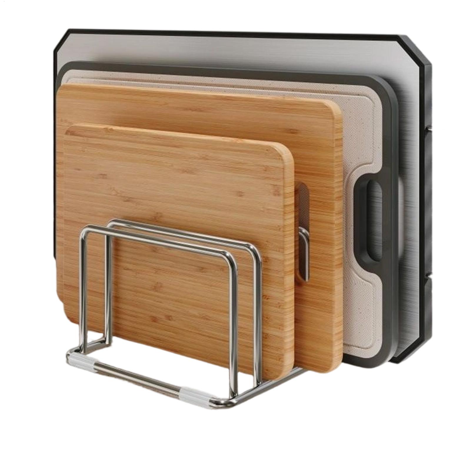 Kitchen Cabinet Baking Organizer - Vegetable Cutting Board Storage Rack Cutting
