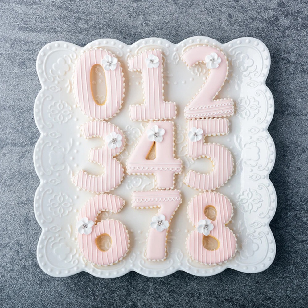 Kitchen Baking Utensil - Large Numbers Cookie Cutters Biscuit Mold