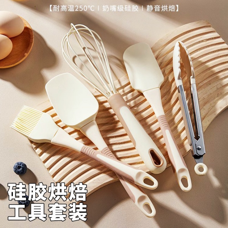 Kitchen Baking Brush - 5-Piece Silicone Baking Tool Set –