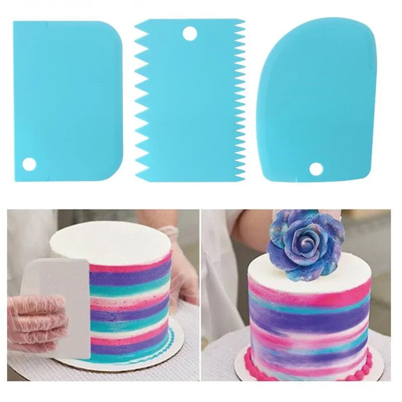 Fondant Smoother Set - 3PCS/Lot Cream Scraper Smoother DIY Cake