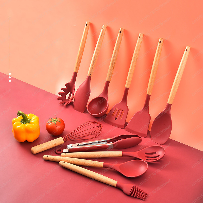 12-Piece silicone cookware set - Kitchen Baking Pan Storage ulasan dan harga