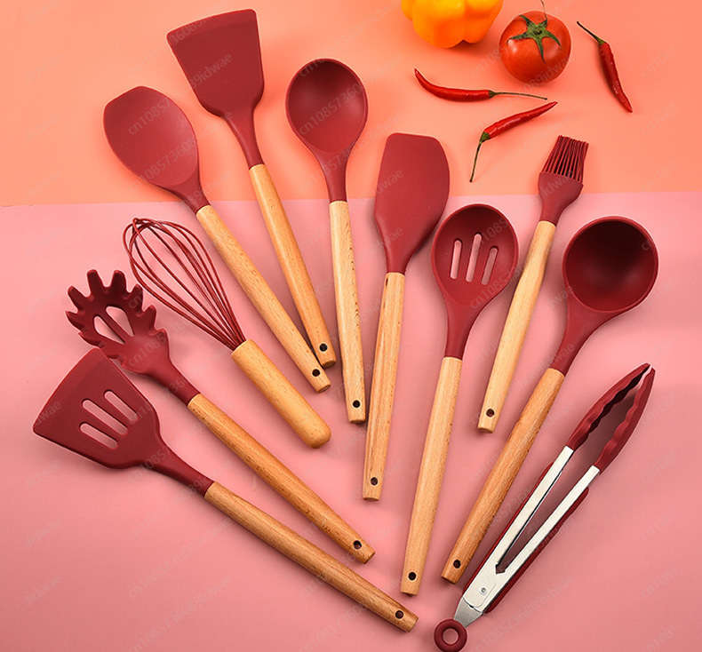 12-Piece silicone cookware set - Kitchen Baking Pan Storage ulasan dan harga