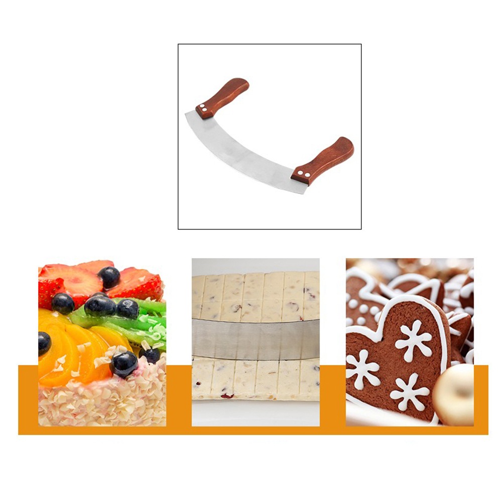 1pc Double Handle Nougat Cutte - Kitchen Baking Utensil ulasan dan harga