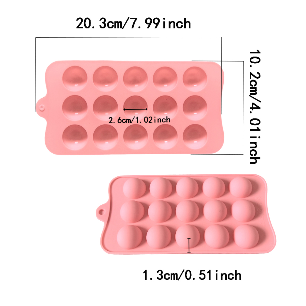 15 cavity semi-circular chocol - Kitchen Baking Utensil ulasan dan harga