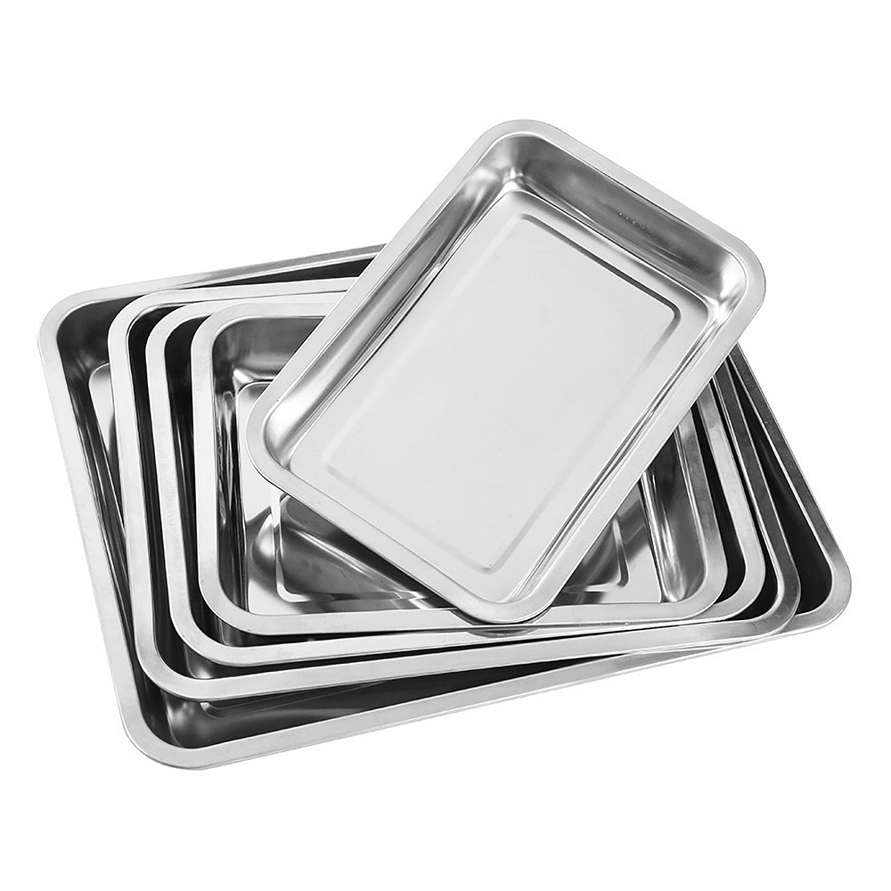1PCS Stainless Steel Food Deep - Kitchen Baking Pan Storage ulasan dan harga