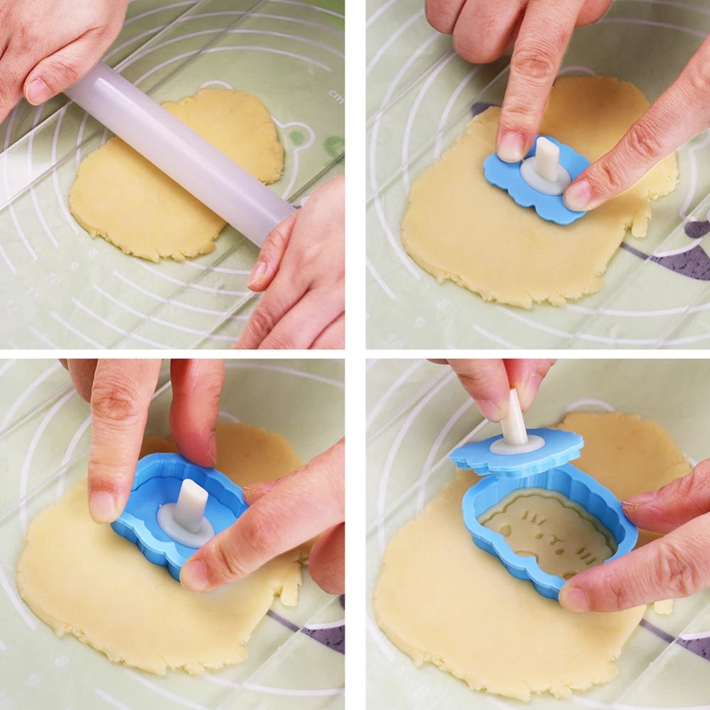 Cookie Mold Stamp Cartoon Saus - Kitchen Baking Utensil ulasan dan harga