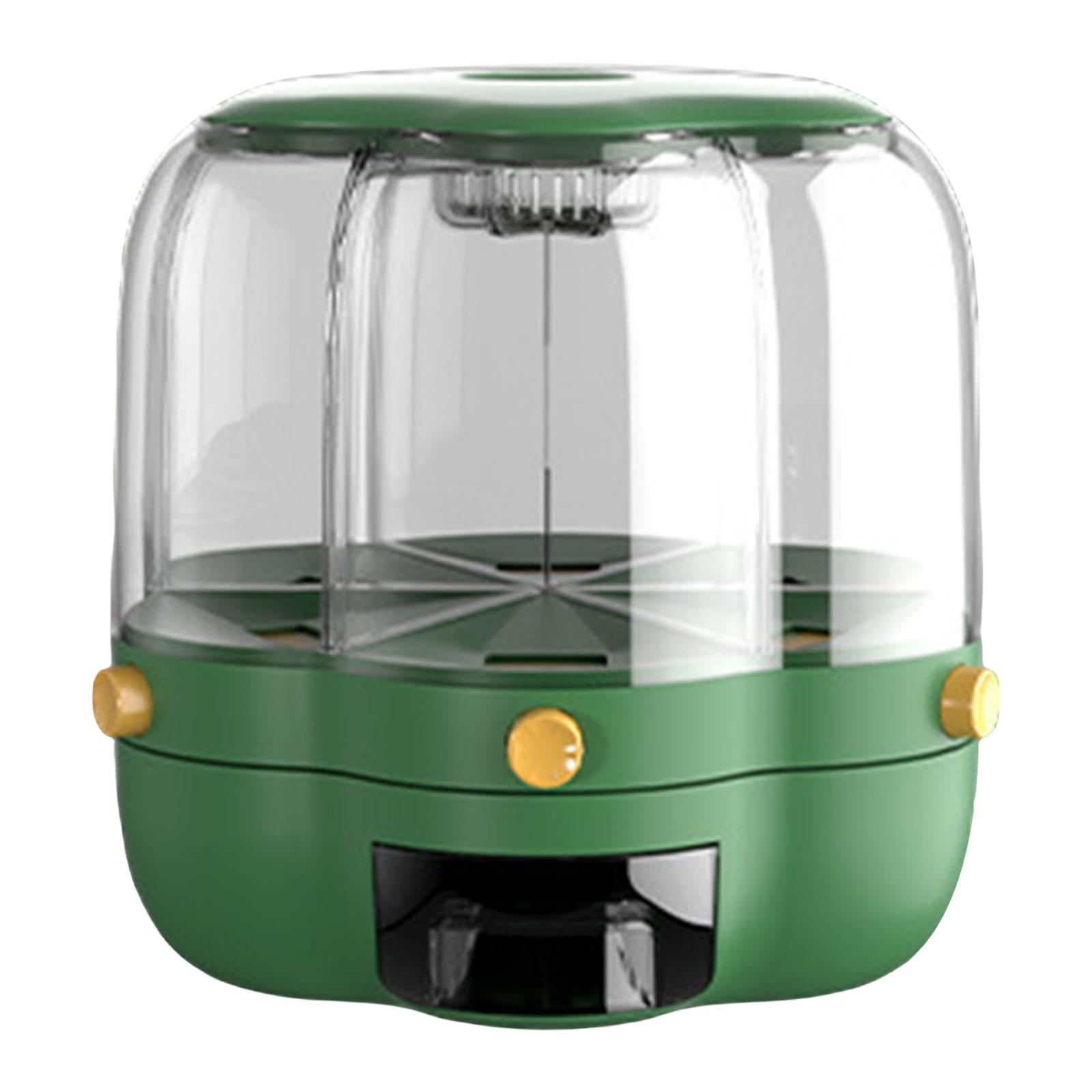 Rotating Cereal Dispenser Rice - Kitchen Baking Pantry ulasan dan harga