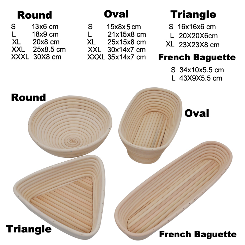 UPORS Rattan Bread Proofing Ba - Proofing Basket Banneton ulasan dan harga