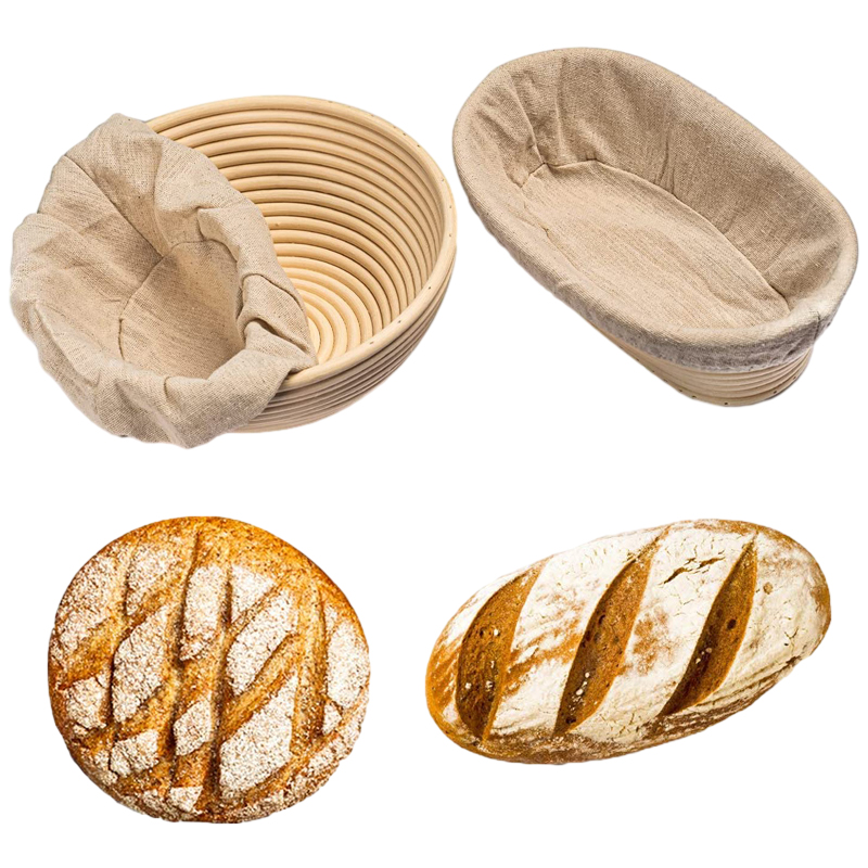 Round or Oval Banneton With Li - Proofing Basket Banneton ulasan dan harga