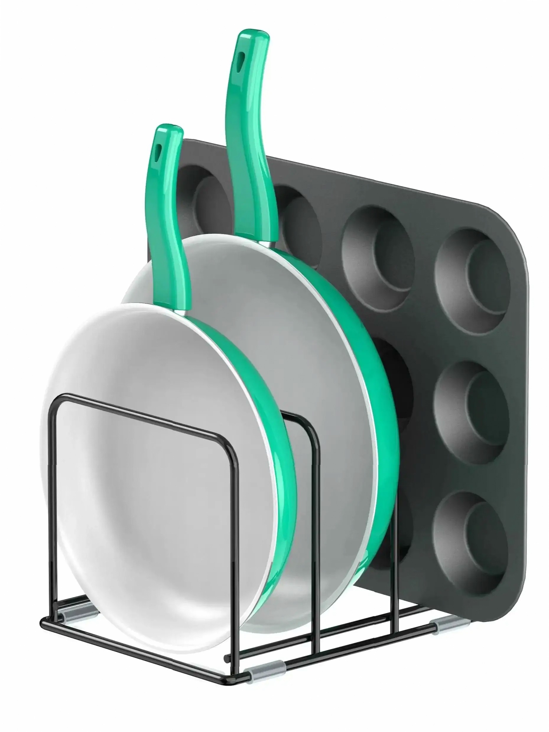 Pan Organizer for Kitchen Cabi - Kitchen Cabinet Baking Organizer ulasan dan harga