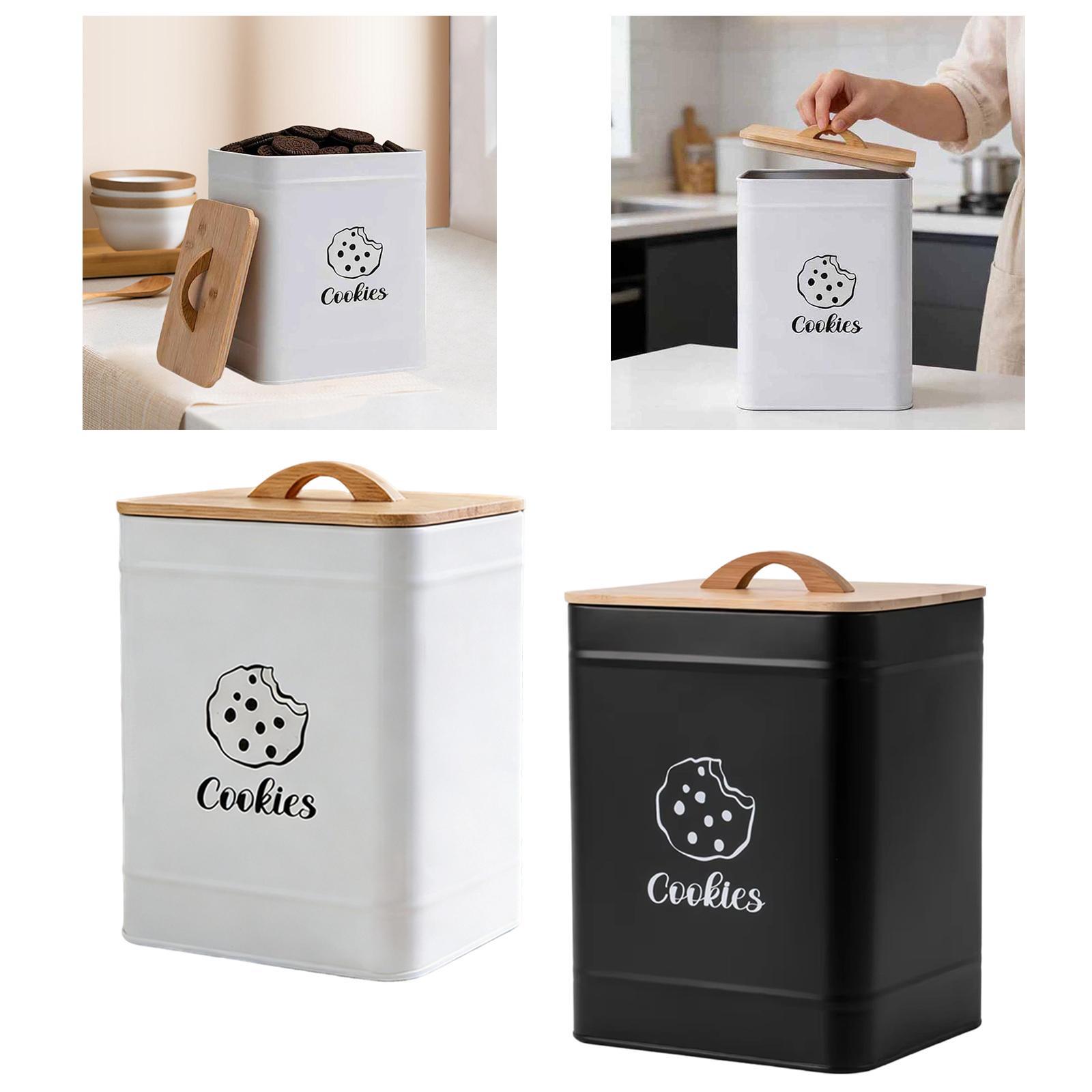 Cookie Jar Storage Tin Kitchen - Kitchen Baking Pantry ulasan dan harga