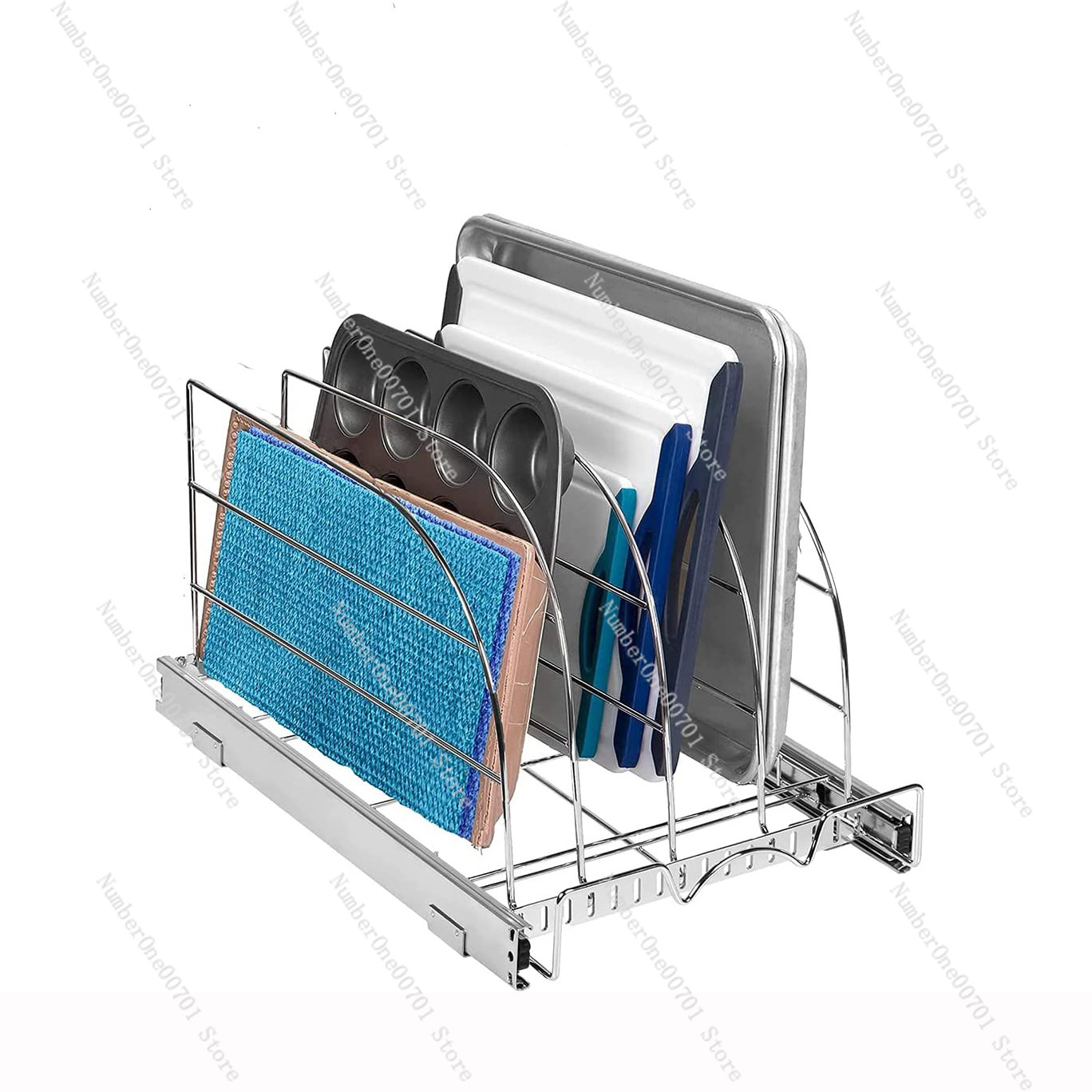 Slide-Out Kitchen Cabinet Orga - Kitchen Cabinet Baking Organizer ulasan dan harga