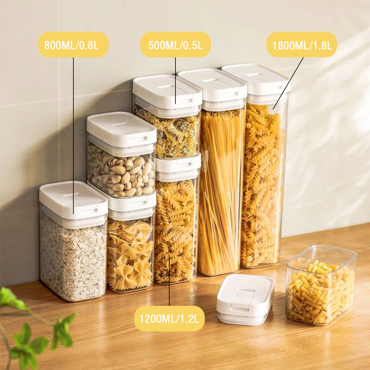 Pasta Storage Box Transparent  - Kitchen Bank ulasan dan harga