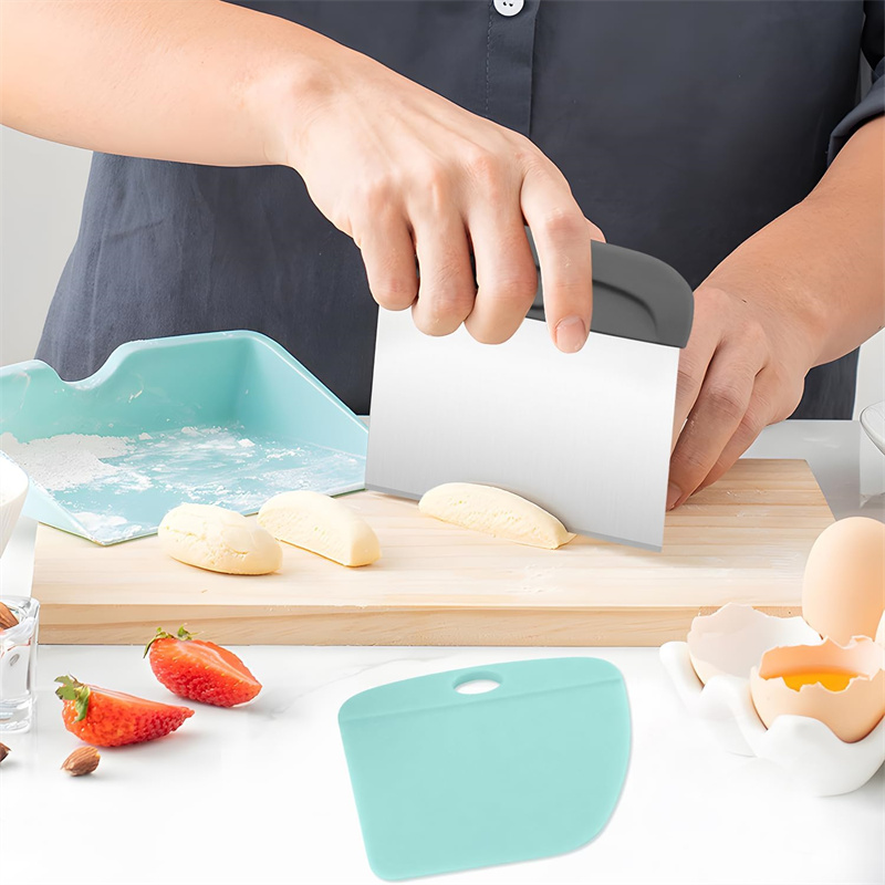 2 IN 1 Bench Scraper Dough Cut - Bench Scraper Dough ulasan dan harga