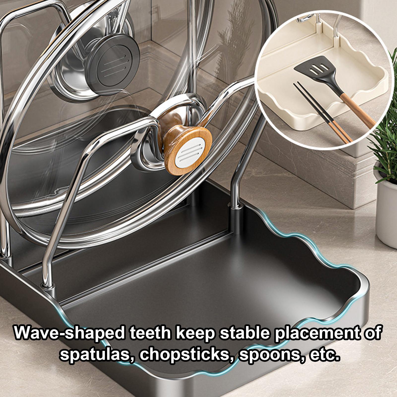Pot Lid Holder Vertical Spoon  - Kitchen Baking Pantry ulasan dan harga