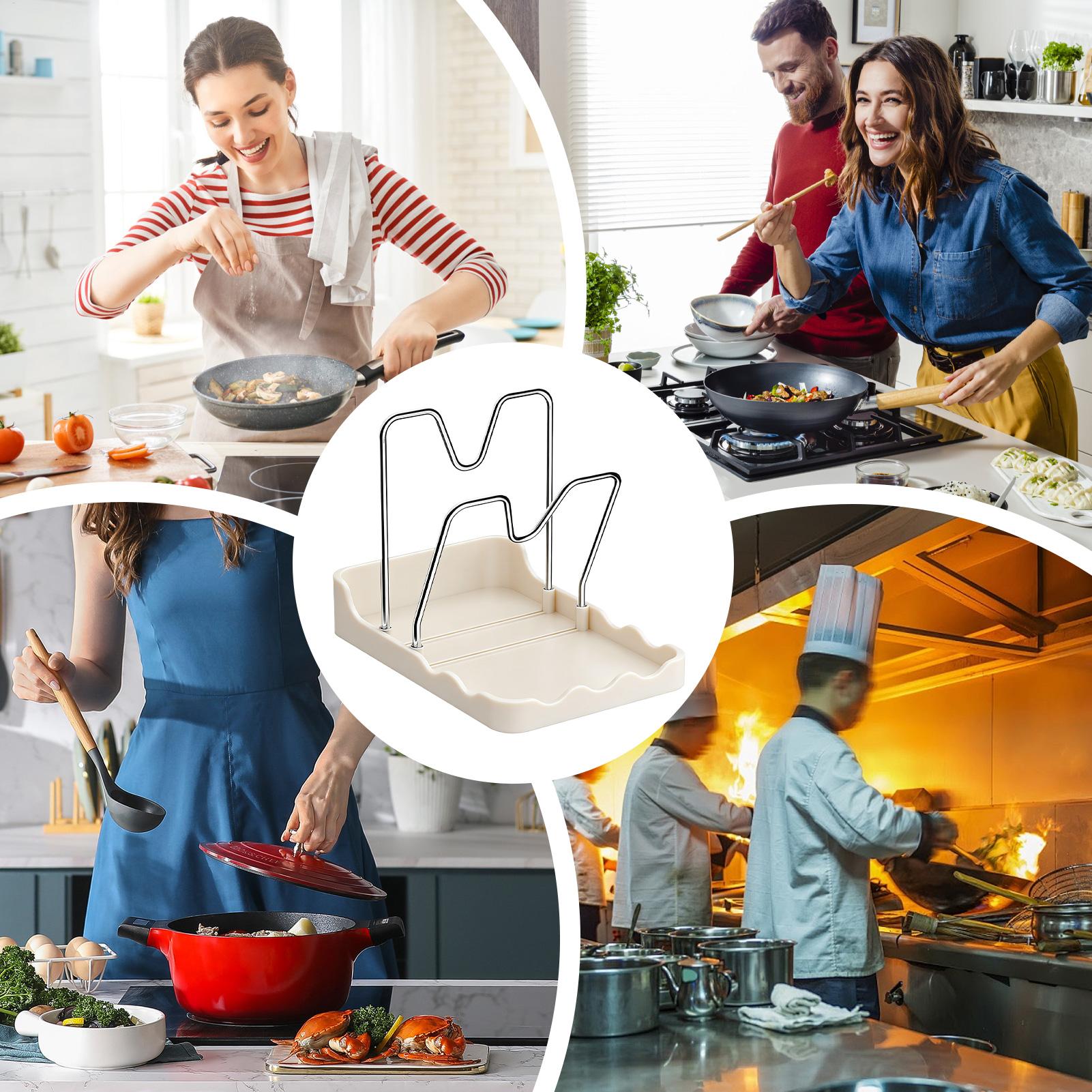 Pot Lid Holder Vertical Spoon  - Kitchen Baking Pantry ulasan dan harga