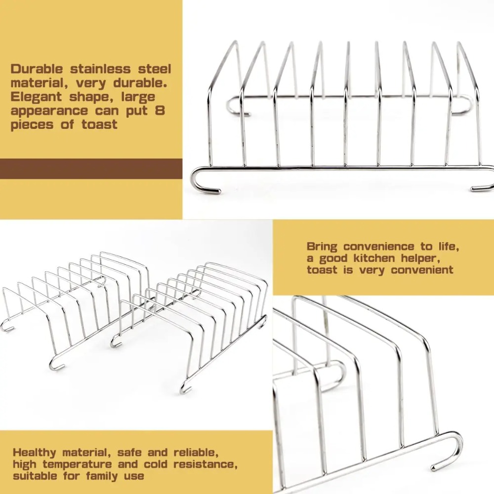 Toast Bread Rack Stainless Ste - Kitchen Baking Pan Storage ulasan dan harga