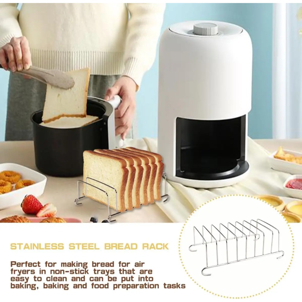 Toast Bread Rack Stainless Ste - Kitchen Baking Pan Storage ulasan dan harga