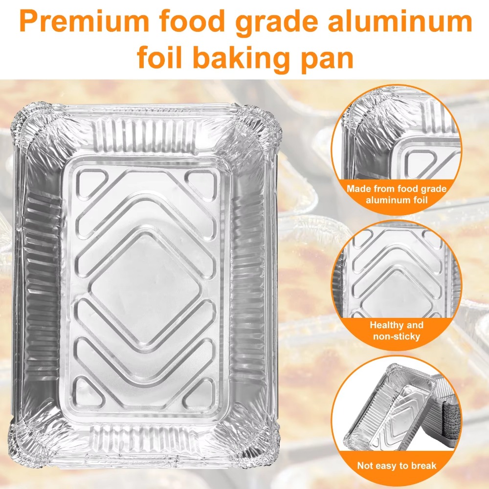10PCS Disposable Aluminum Foil - Kitchen Baking Pan Storage ulasan dan harga