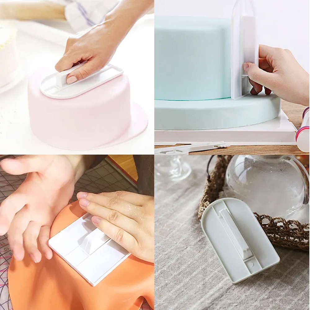 Plastic Cake Smoother DIY Fond - Kitchen Baking Brush ulasan dan harga