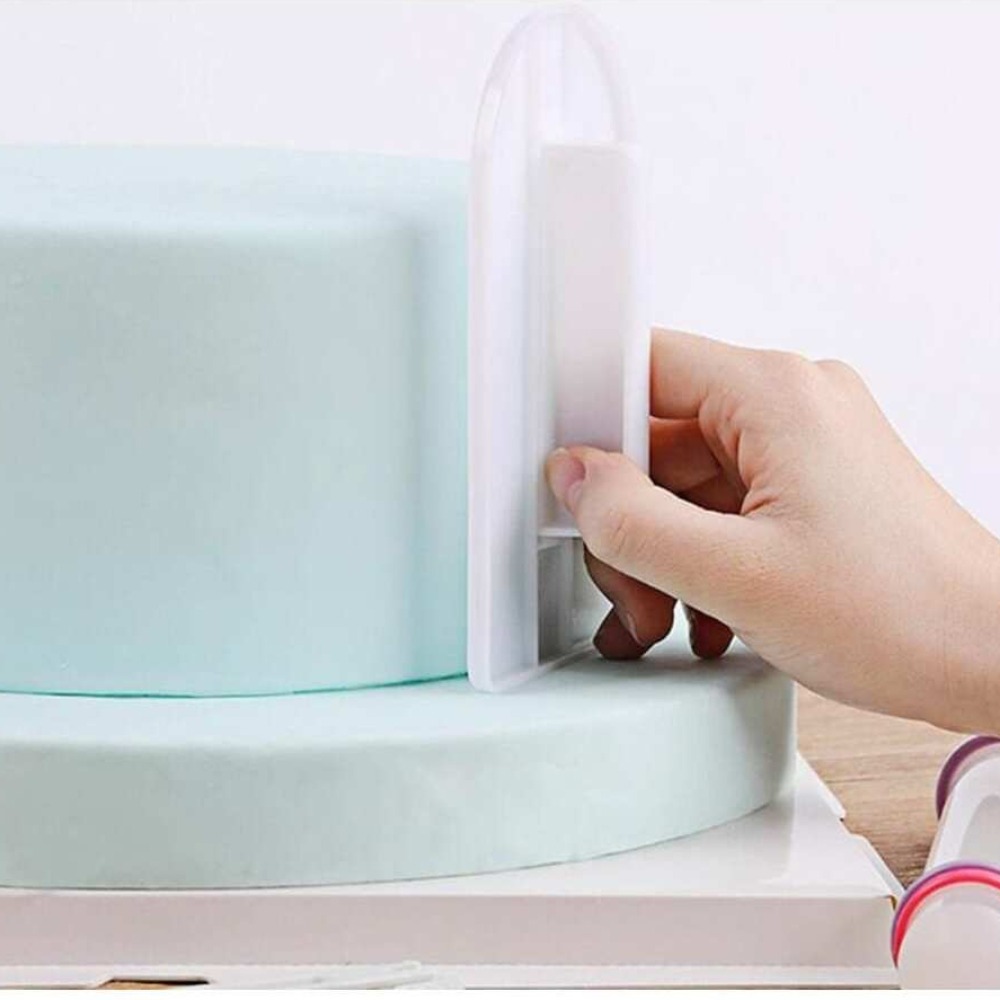 Plastic Cake Smoother DIY Fond - Kitchen Baking Brush ulasan dan harga