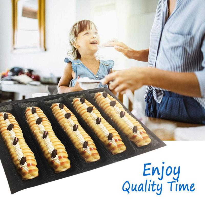 5 Cavity Hoagie Rolls Pan Nons - Kitchen Essentials Baking Tray ulasan dan harga