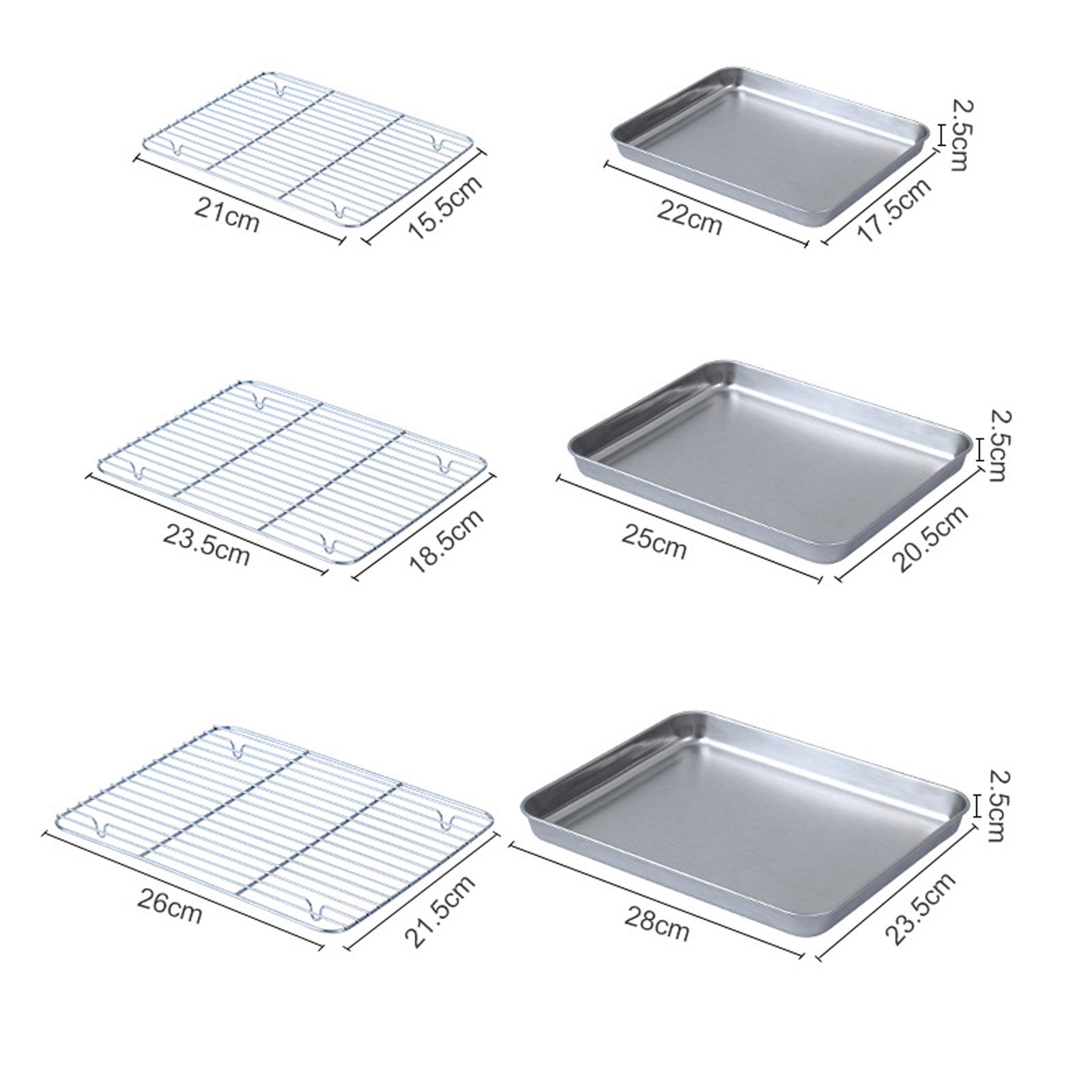Baking Sheet Pan with Wire Rac - Kitchen Baking Pan Storage ulasan dan harga