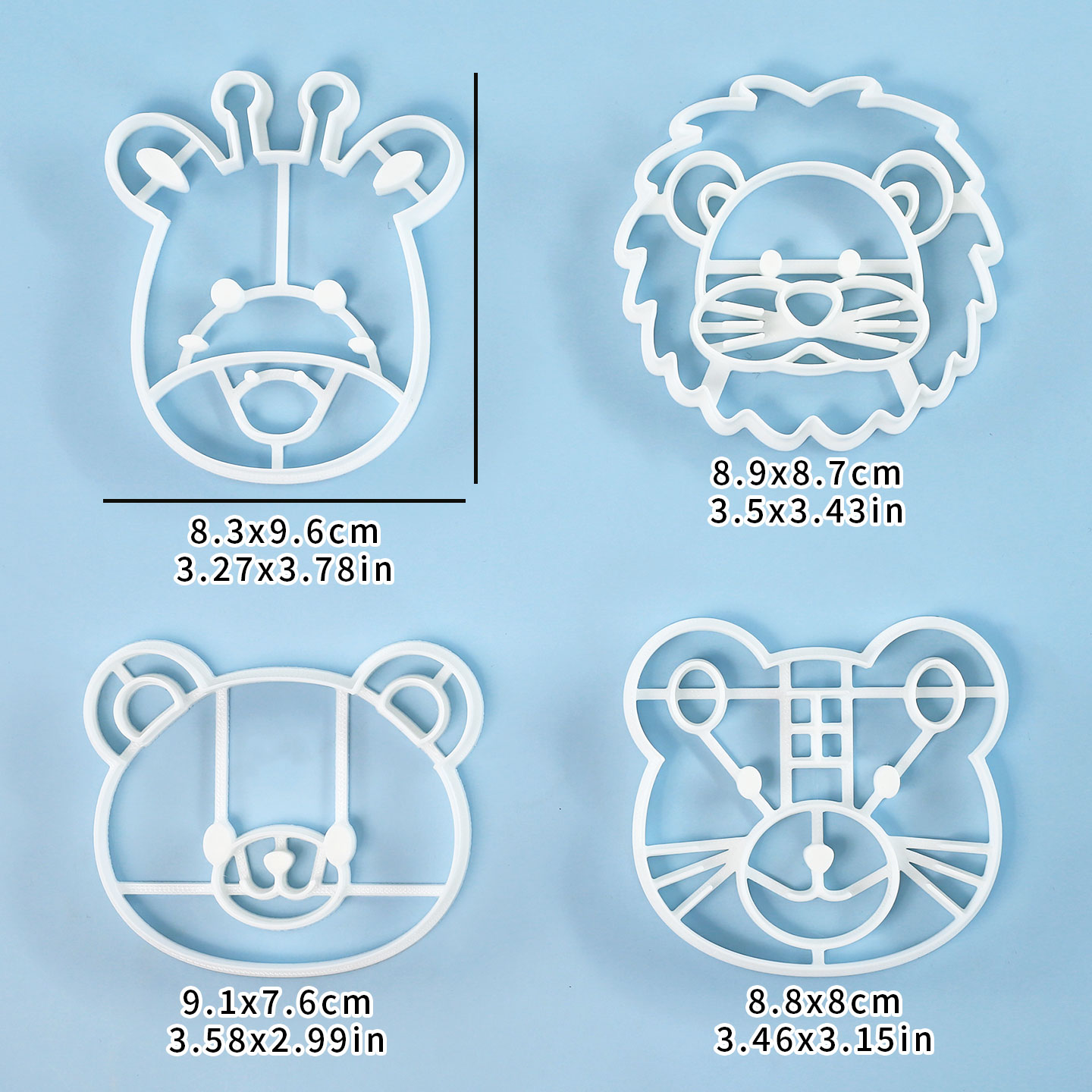 4 Pcs Animal Cookie Cutters Se - Kitchen Baking Utensil ulasan dan harga