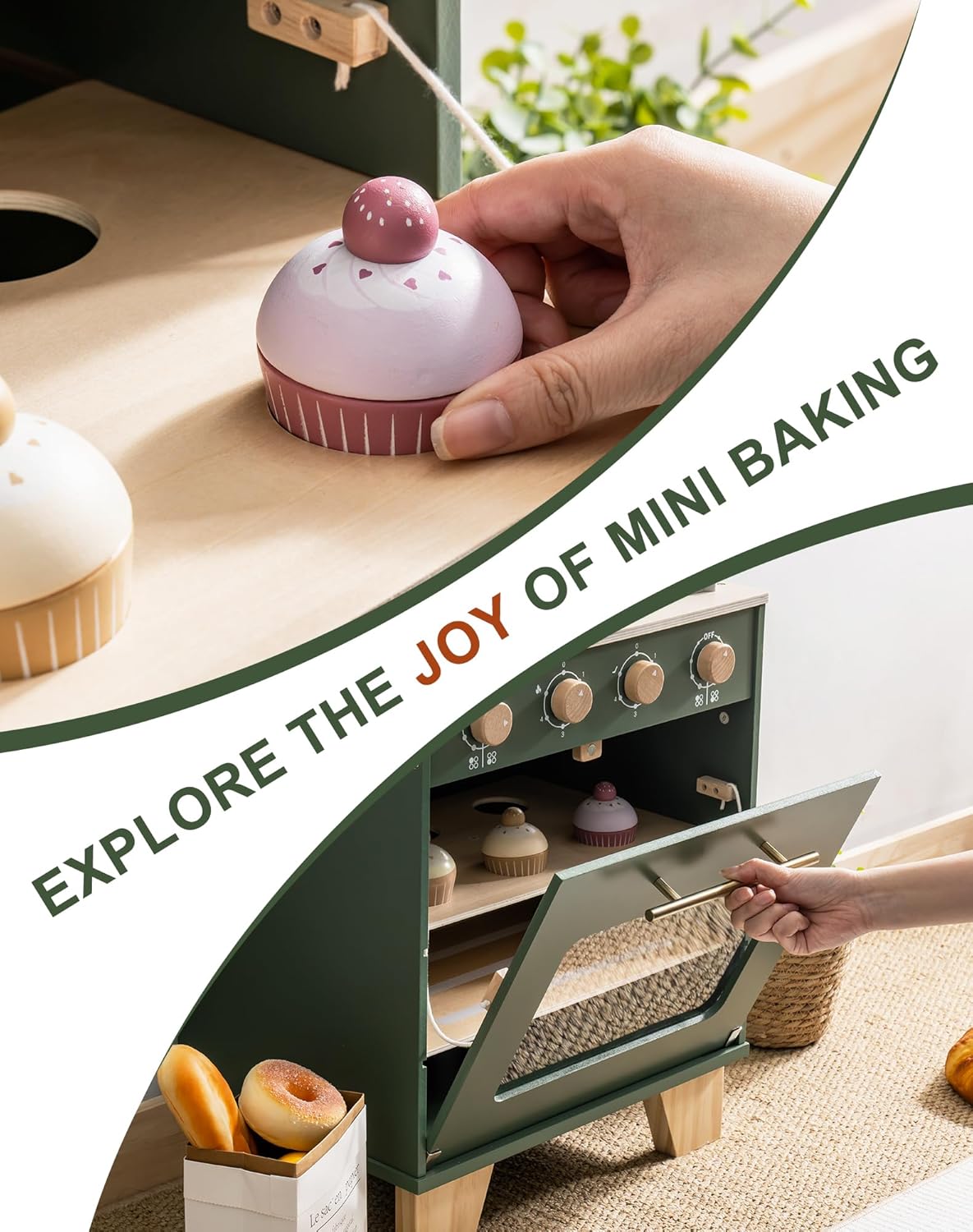 Robotime Robud Vintage Wooden  - Baking Kitchen Robotime ulasan dan harga