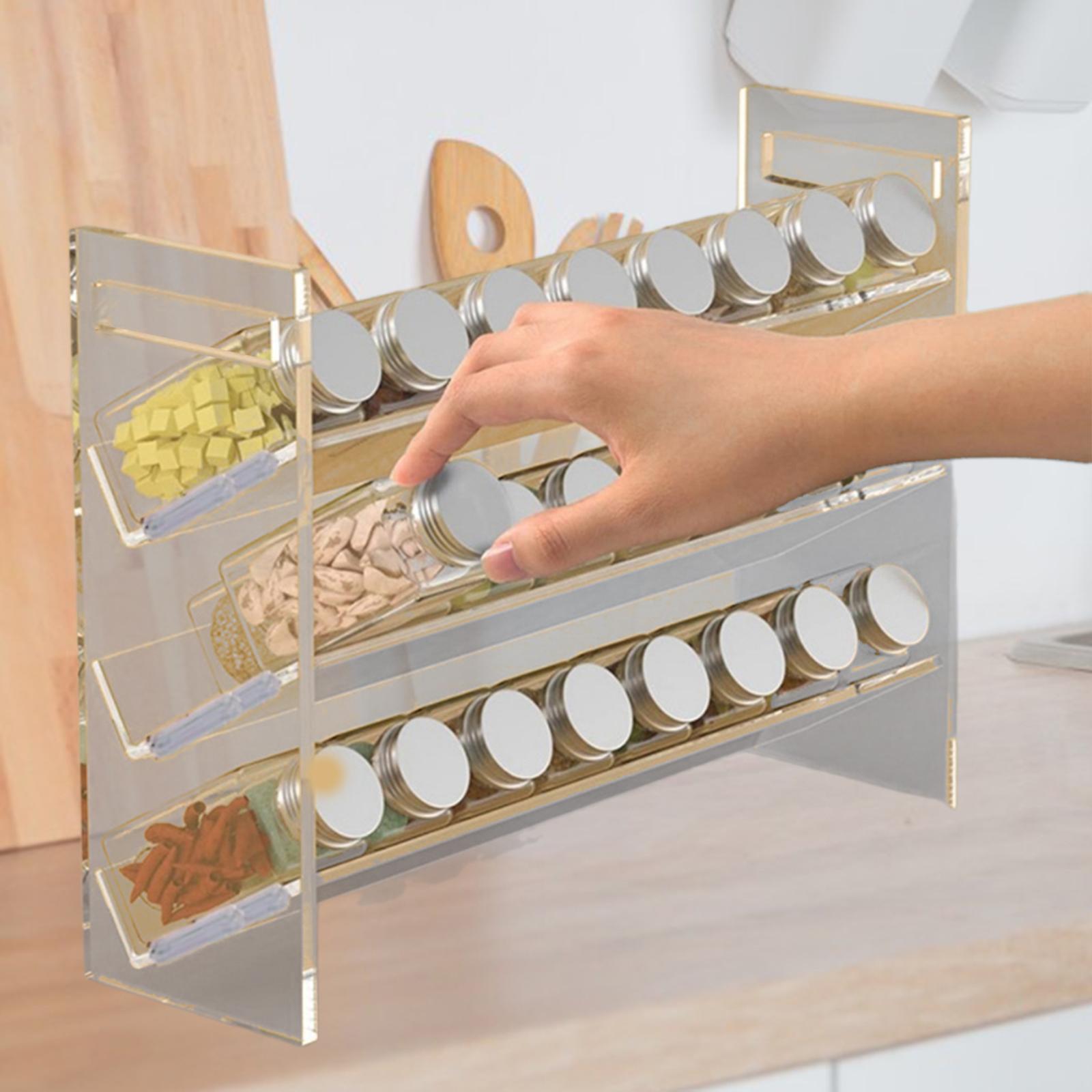 Acrylic Spice Rack Dessert She - Kitchen Baking Pantry ulasan dan harga