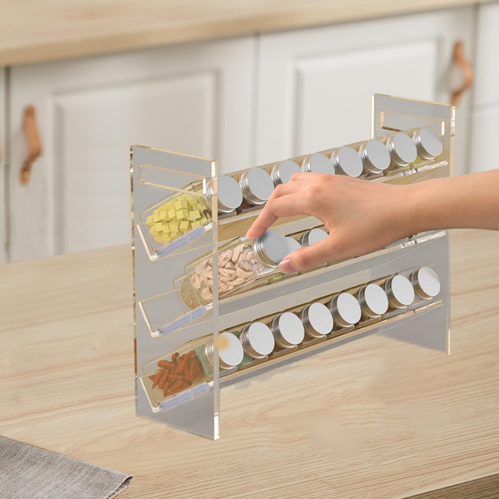Acrylic Spice Rack Dessert She - Kitchen Baking Pantry ulasan dan harga