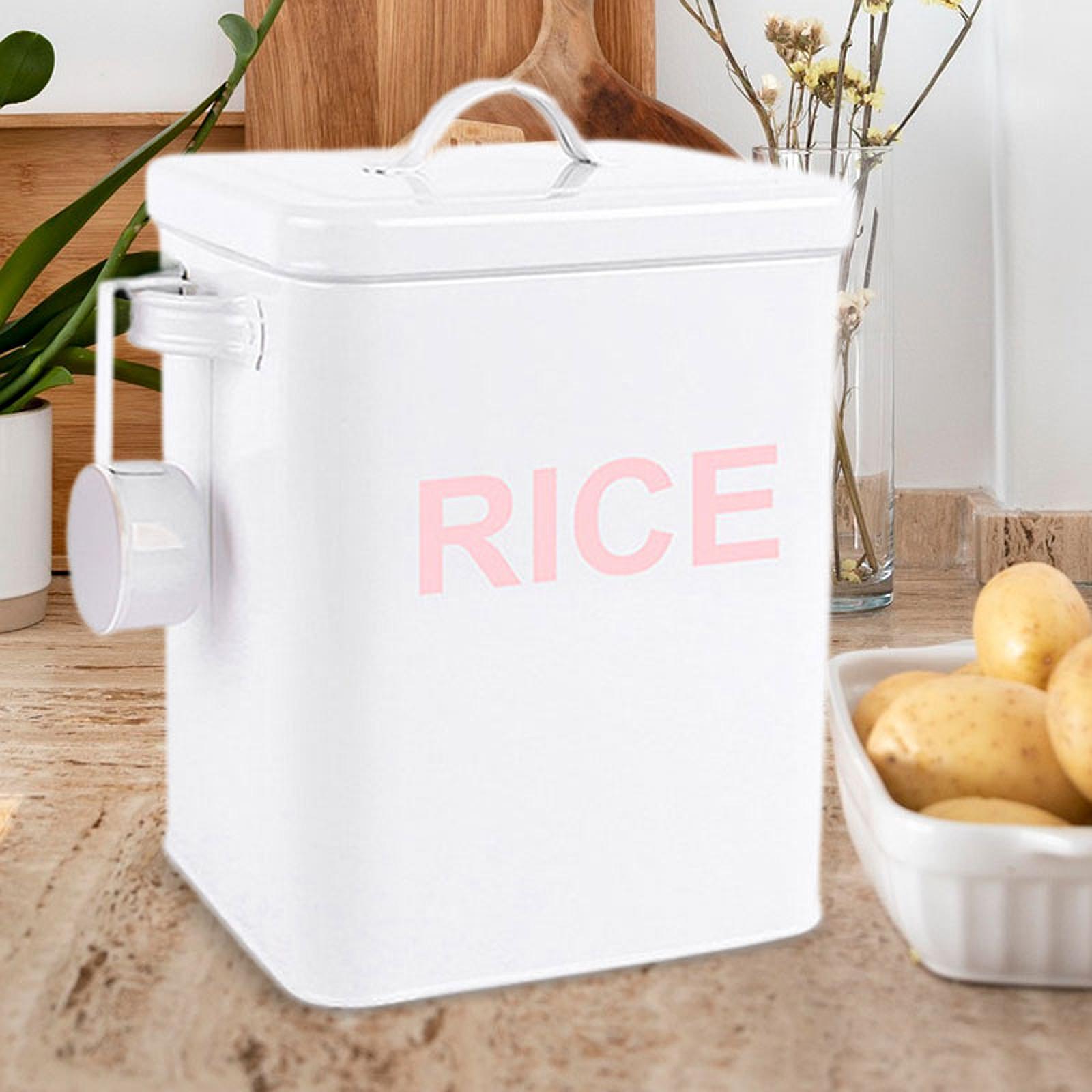 Sealed Metal Rice Storage Box  - Kitchen Baking Pantry ulasan dan harga