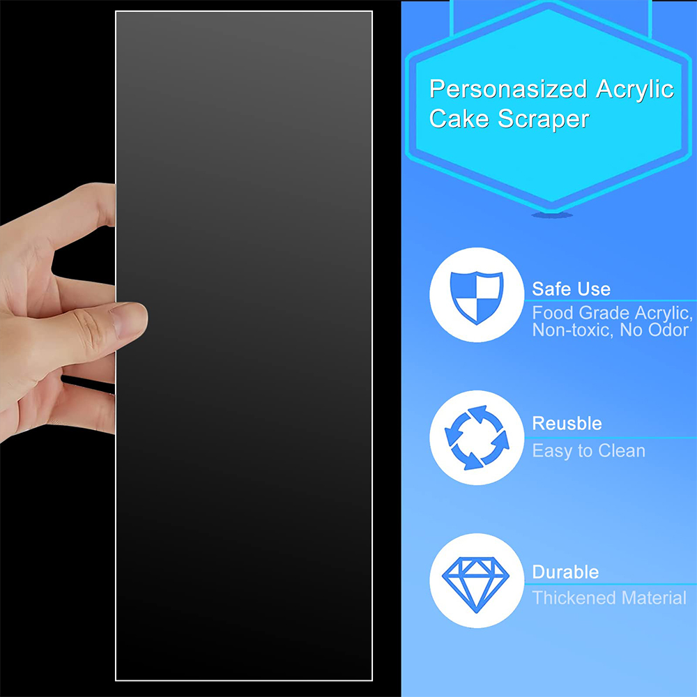 4/6 Pcs Acrylic Cake Decoratin - Fondant Smoother Set ulasan dan harga