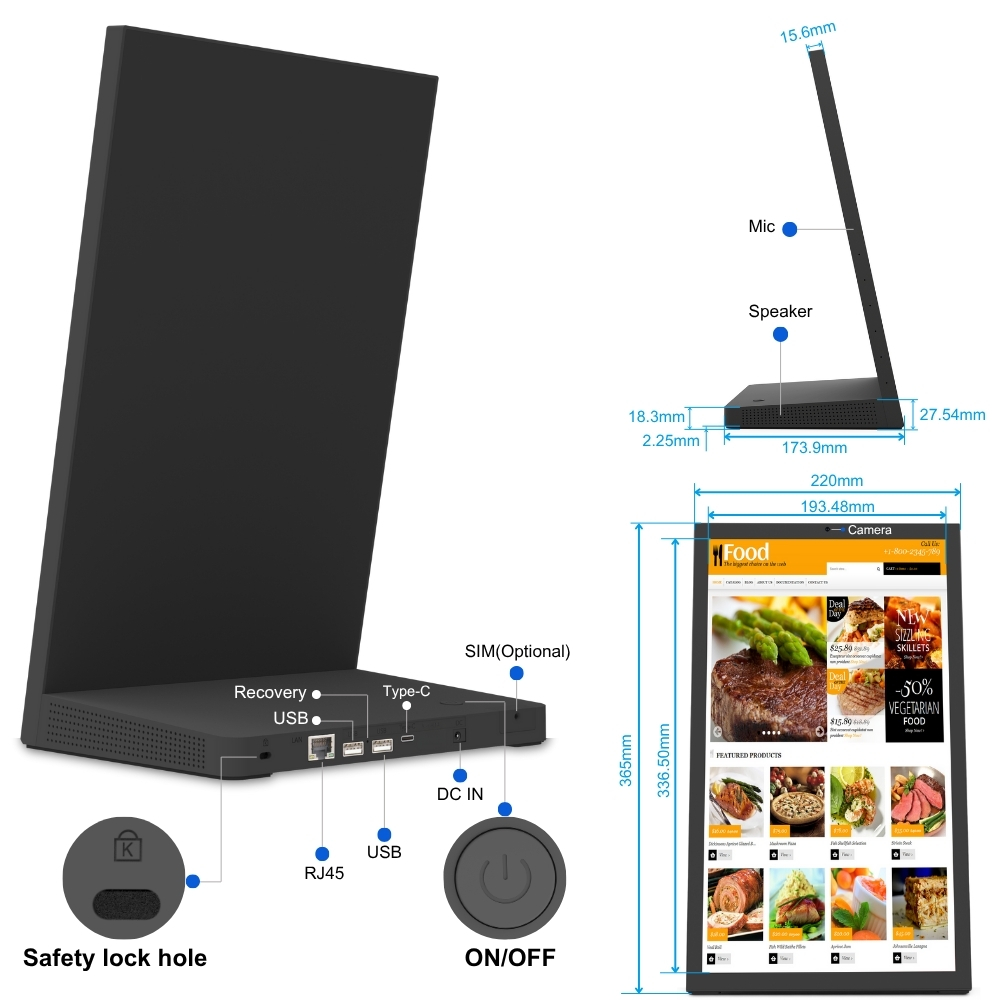 Desktop Shape L Tablet Digital - Kitchen Bank ulasan dan harga