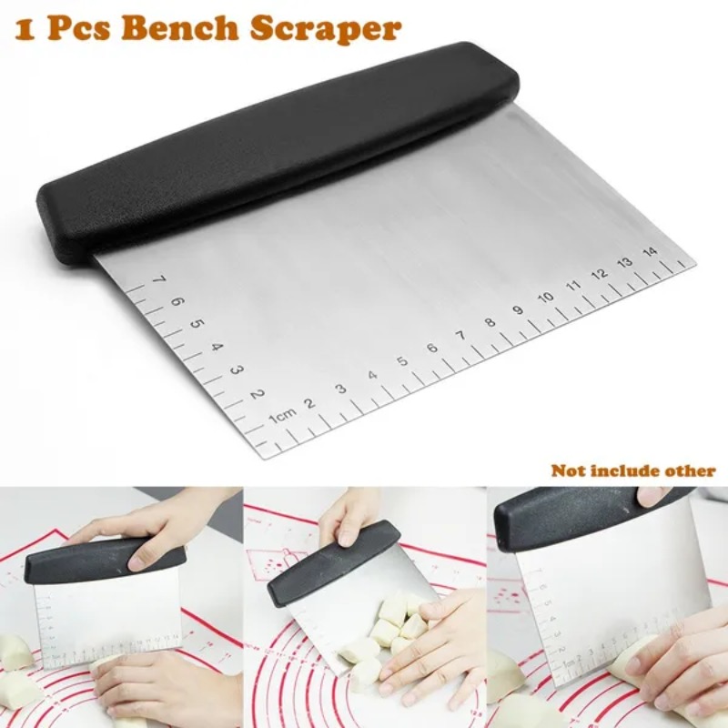 1 Pc Stainless Steel Bench Scr - Bench Scraper Dough ulasan dan harga