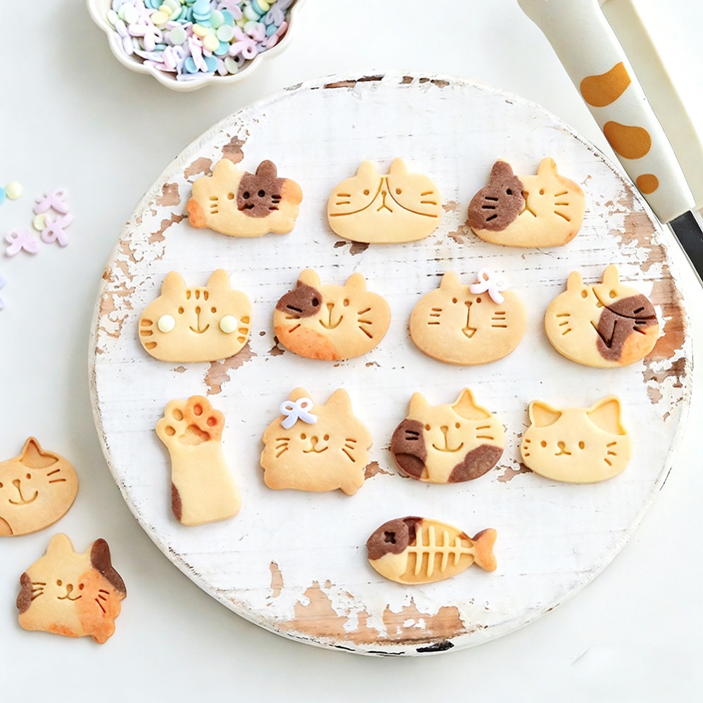 Cute Kitten DIY Stamp Cookie C - Kitchen Baking Utensil ulasan dan harga