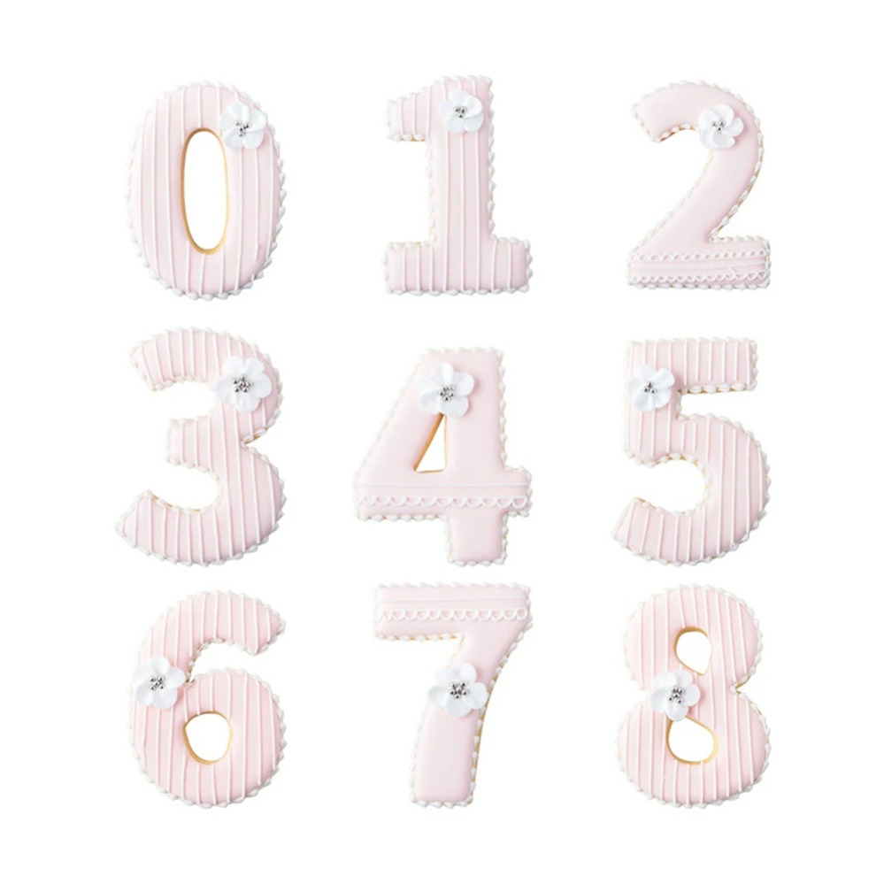 Large Numbers Cookie Cutters B - Kitchen Baking Utensil ulasan dan harga