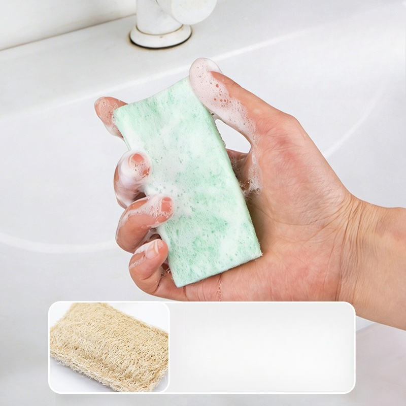 Dish Sponge Scouring Wipes Mul - Kitchen Cleaner With Baking Soda ulasan dan harga