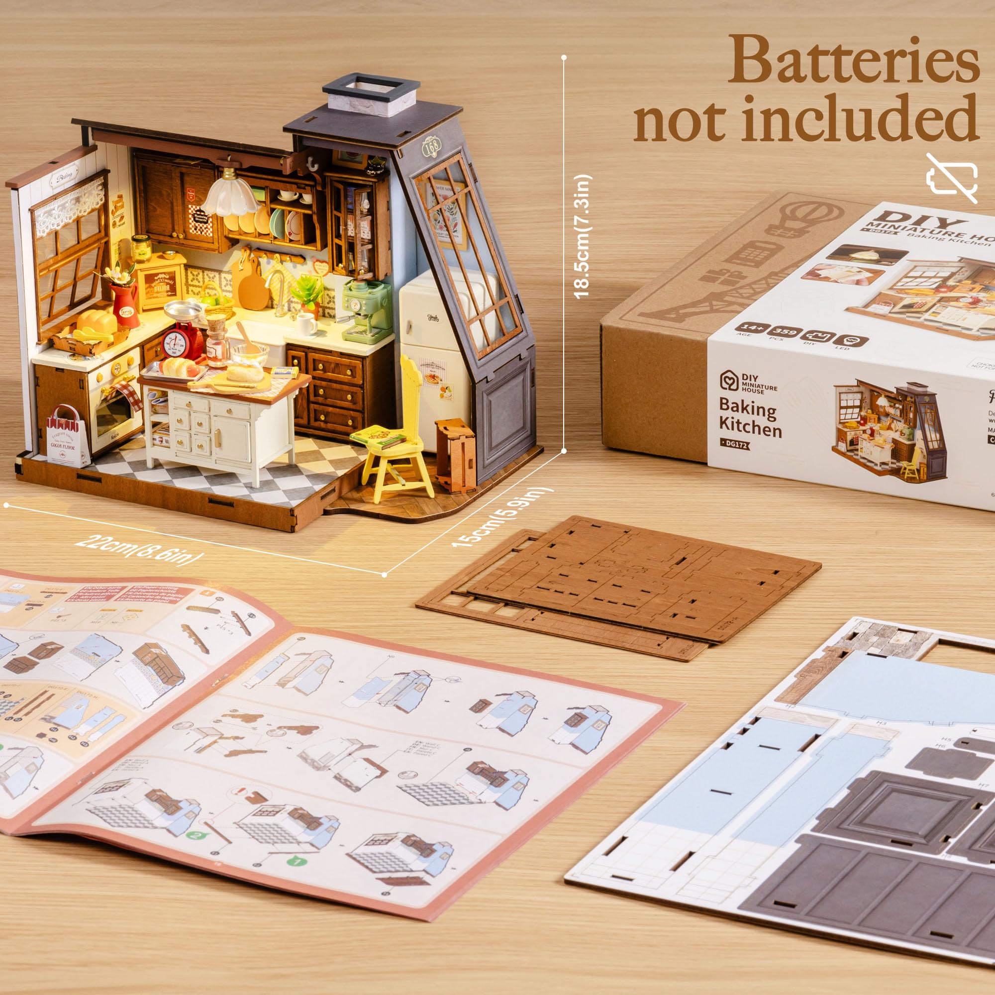 Rolife DIY Miniature House Kit - Baking Kitchen Robotime ulasan dan harga