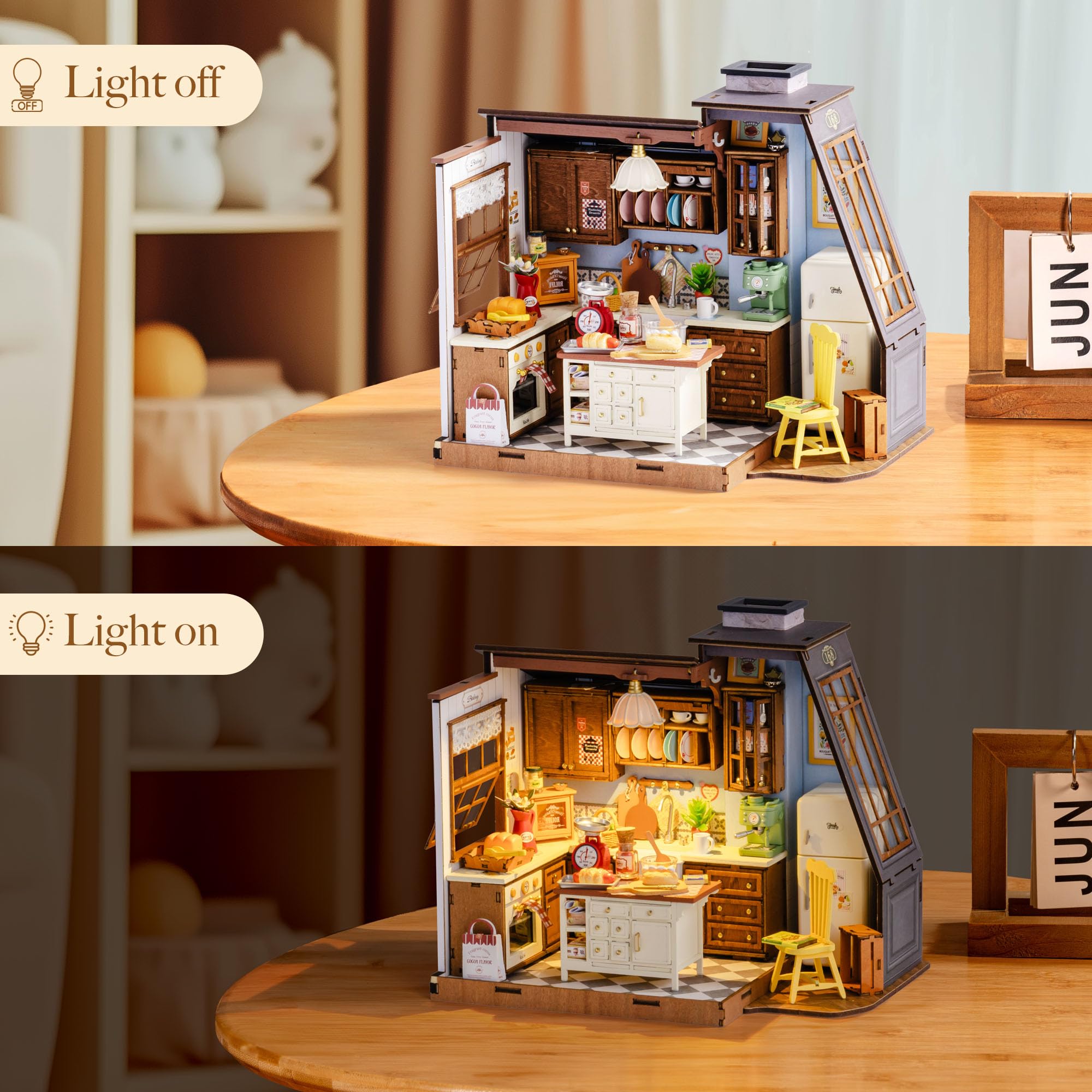 Rolife DIY Miniature House Kit - Baking Kitchen Robotime ulasan dan harga