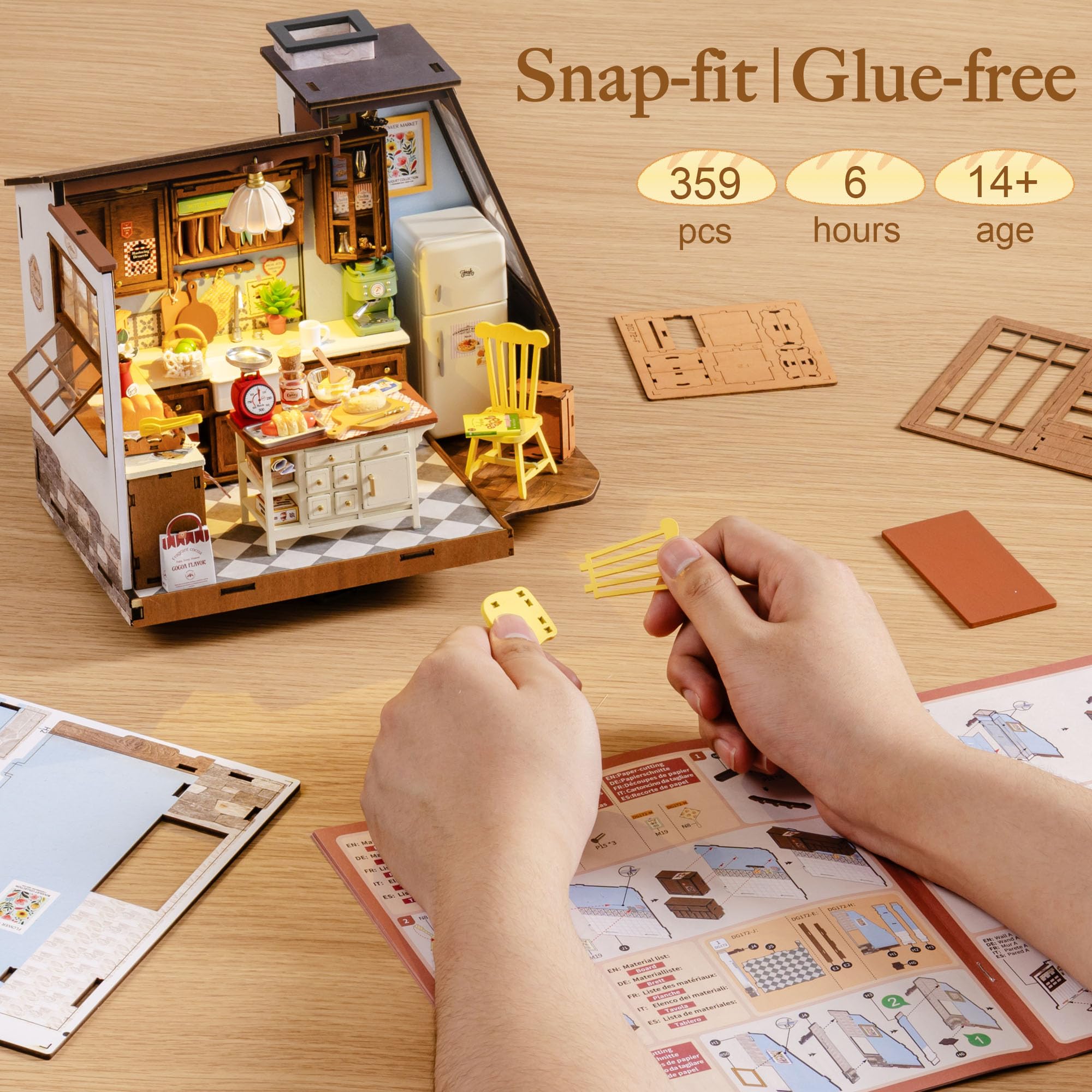 Rolife DIY Miniature House Kit - Baking Kitchen Robotime ulasan dan harga