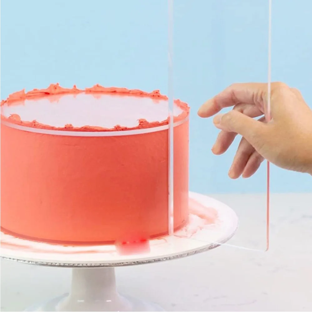 4 Sizes Acrylic Cake Scraper C - Fondant Smoother Set ulasan dan harga