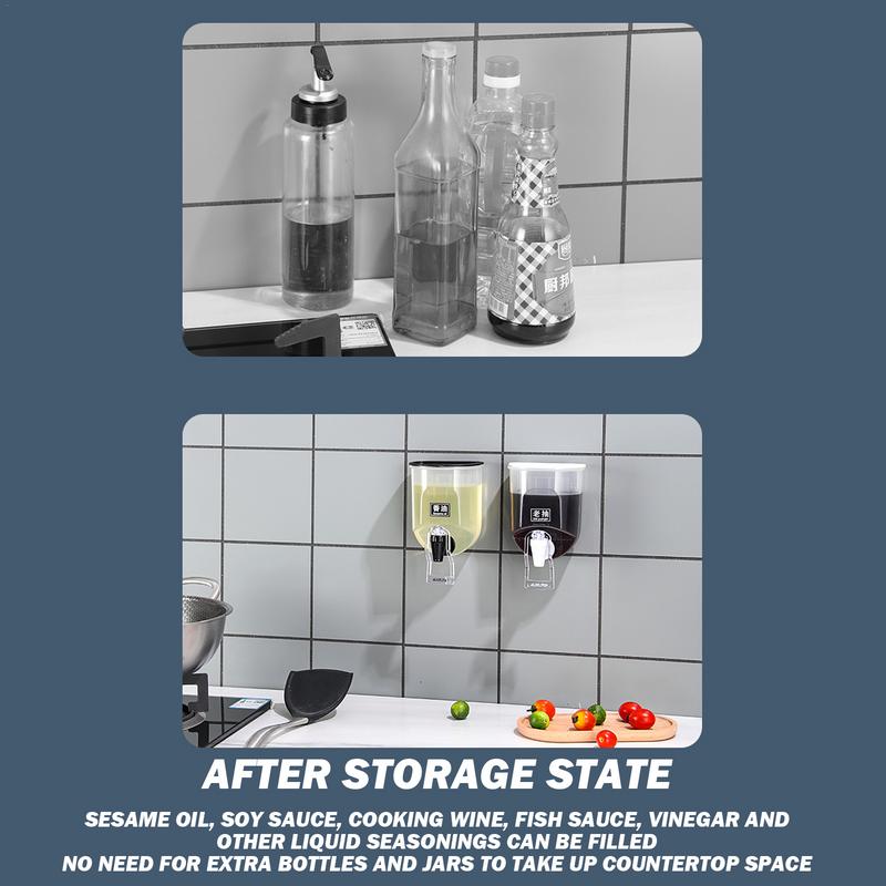 Vinegar And Oil Dispenser Wall - Kitchen Bank ulasan dan harga