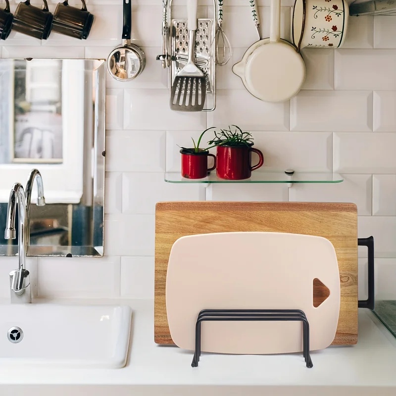 Kitchen Cutting Board Storage  - Kitchen Cabinet Baking Organizer ulasan dan harga
