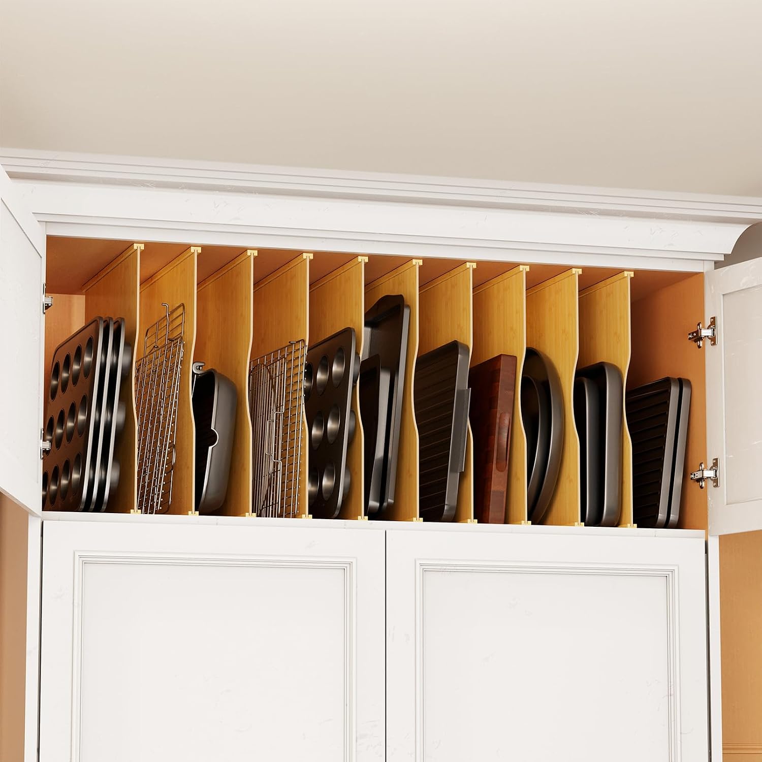 10 Pack Bamboo Tray Dividers f - Kitchen Baking Pantry ulasan dan harga